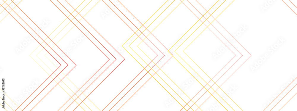 Wall mural Abstract modern minimalistic golden and red geometric line with layered geometric triangle shapes. Futuristic digital landscape with lines. Concept for dynamic websites, striking posters, and business