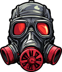 Gas mask clipart desing illustration