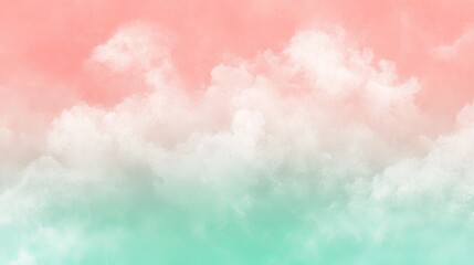 Naklejka premium Gradient diffuse background illustration with sage and coral hues, featuring subtle color differences, high-resolution 8k graphic art.