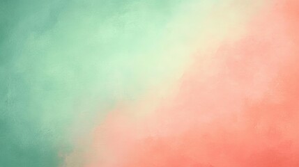 Obraz premium Gradient diffuse background illustration with sage and coral hues, featuring subtle color differences, high-resolution 8k graphic art.