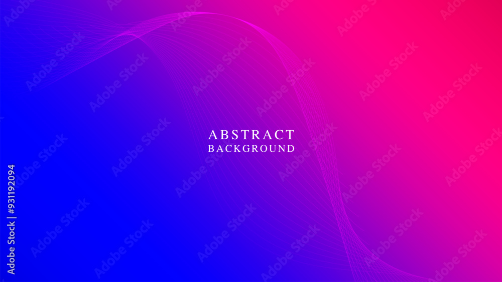 Poster abstract orange tone design with curves and light patterns
