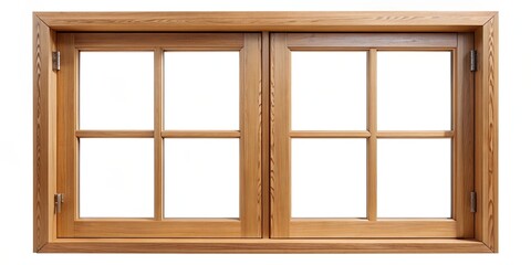 Wooden window isolated on white background, wood, window, isolated, white, background, frame, vintage, architecture, design, home