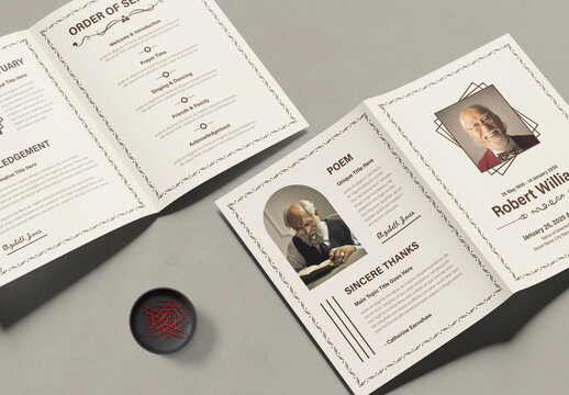 Funeral Program Layout