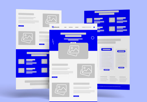 Landing Page Wireframe Template