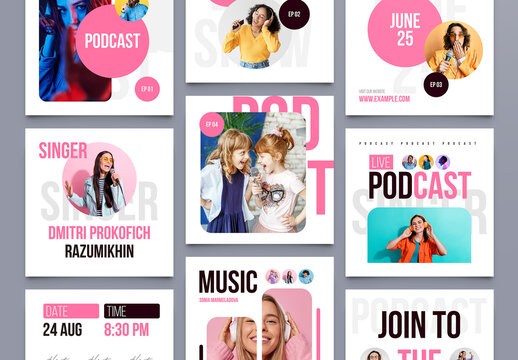 Music Podcast Social Media Post