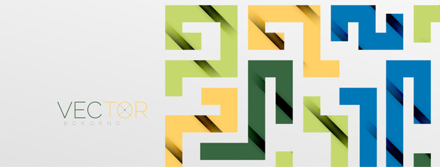 Color bend lines with shadow texture effect. Vector Illustration For Wallpaper, Banner, Background, Card, Book Illustration, landing page