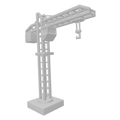 Construction crane tower. Building concept