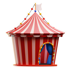 3D Circus Tent Illustration