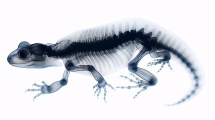 Fototapeta premium X-ray Vision: Lizard Anatomy Revealed 