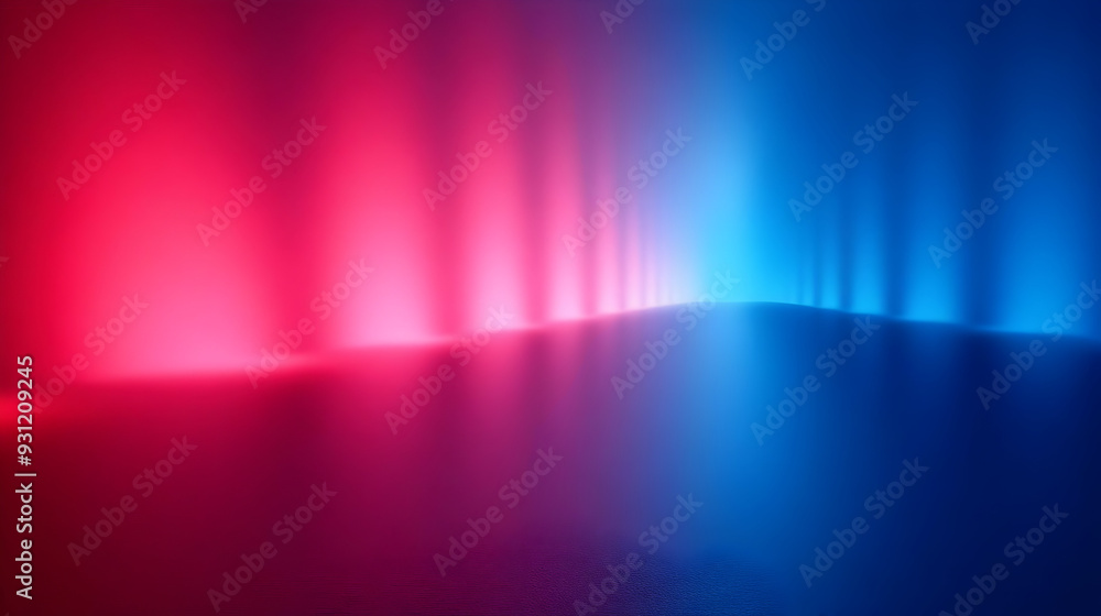Poster abstract gradient of pink and blue lights creating a smooth backdrop.