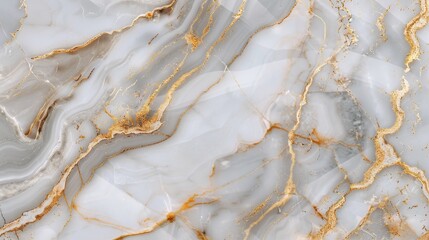 Naklejka premium Luxurious 3D marble texture with gold veining, opulent and sophisticated, classic design background.