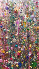 Colorful Abstract Paint Dripping Art