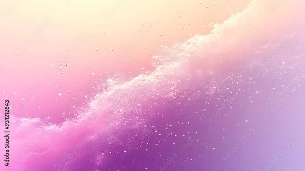 Poster abstract gradient with bubbles, creating a dreamy atmosphere.