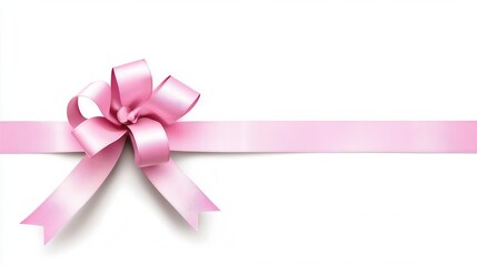 Pink Ribbon Bow A bow made from pink ribbons