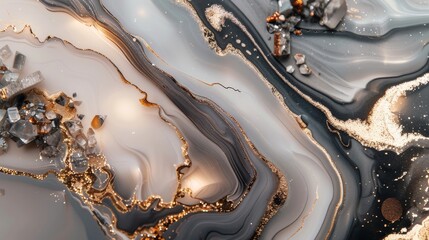 Fototapeta premium Luxurious abstract background with opulent textures and gold accents, elegant and rich design, luxury art concept.