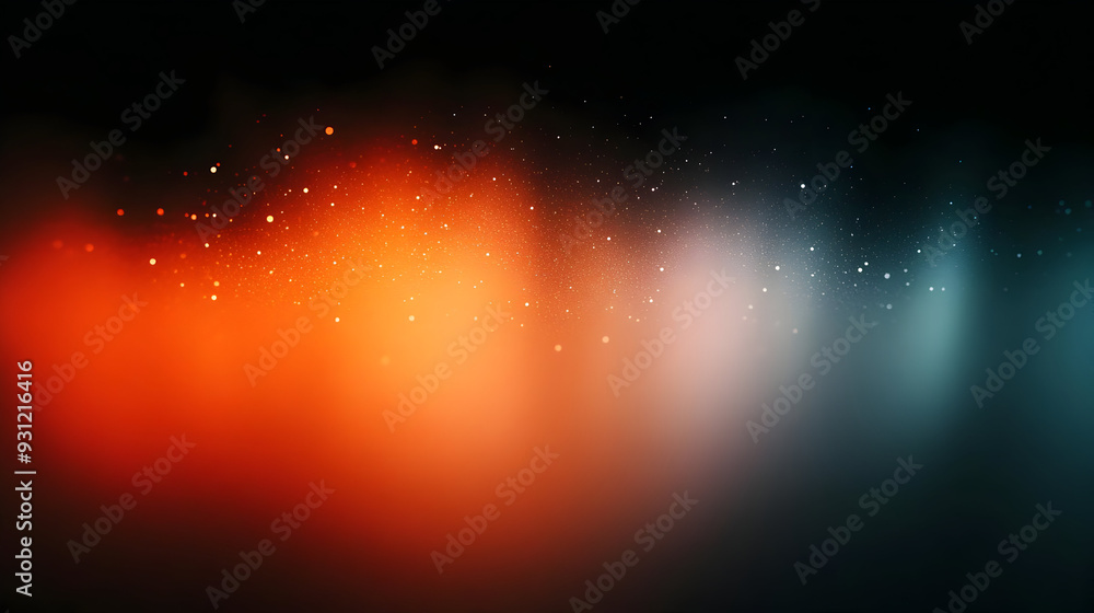 Poster abstract gradient with vibrant colors and soft bokeh effect.