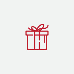 gift box vector icon template, vector template, icon template