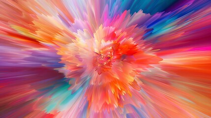 Obraz premium Dynamic, modern abstract background with vibrant color bursts and seamless gradients, exuding energy and liveliness.