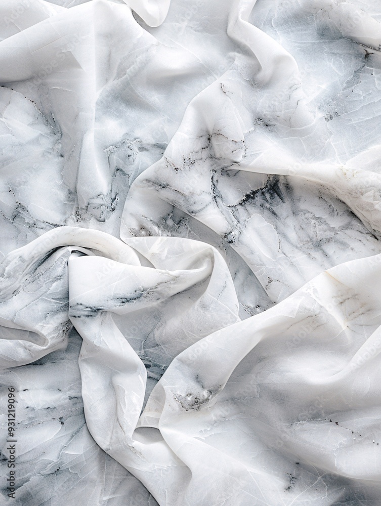 Poster classic marble texture in white with subtle gray patterns, perfect for a luxurious background with s