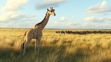 Obraz premium Giraffe in the African Savanna