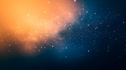 Abstract image of colorful particles in a cosmic background.