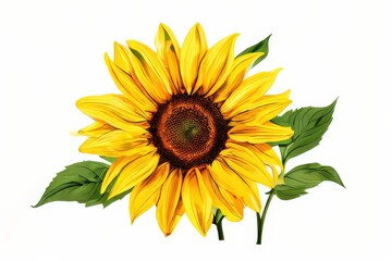 Naklejka premium the AI Image Generator, a close up of a sunflower