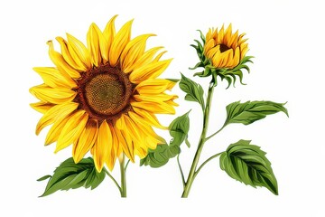 Obraz premium the AI Image Generator, a close up of a sunflower