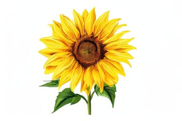Fototapeta premium the AI Image Generator, a close up of a sunflower