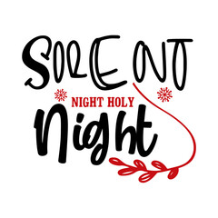 Silent Night Holy Night SVG