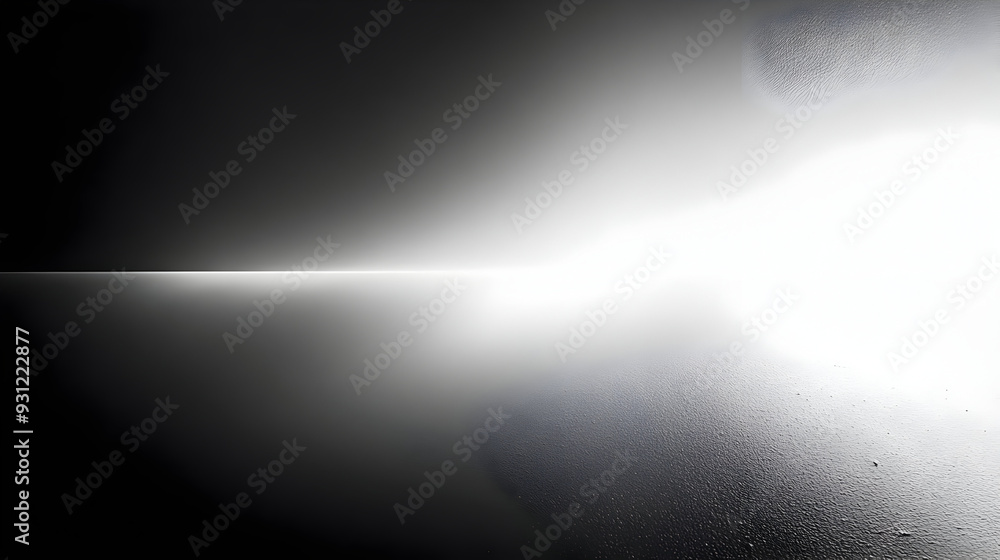 Poster abstract monochrome image with a soft light gradient.