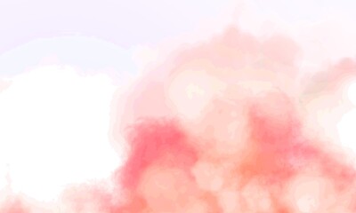 Fototapeta premium Watercolor soft and fluffy pink peach abstract background 