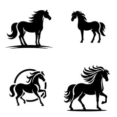 Horse icon silhouette