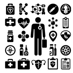 medical icon silhouette