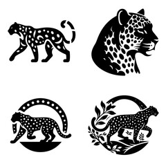 Panther icon silhouette