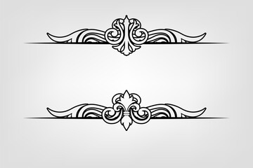 Classic Vitage Wedding Ornaments Frames Separator Elements Classic Vintage Wedding Invitation Hand Drawn Ornate the Calligraphy Poster Victorian Style