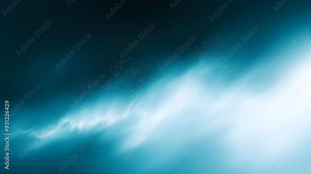 Poster abstract representation of ocean waves and light.