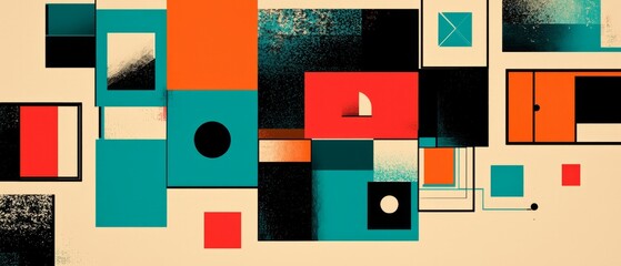 Grid of digital asset icons featuring various shapes and sizes, Generative AI 