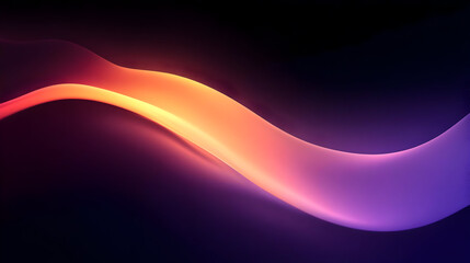 Abstract wave design with gradient colors in a dark background.