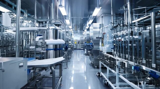 A bioreactor in a biotechnology facility, illustrating the production of pharmaceuticals and bio products