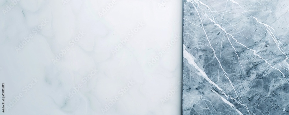 Poster luxurious marble texture in white and light gray, creating a sophisticated backdrop with plenty of c