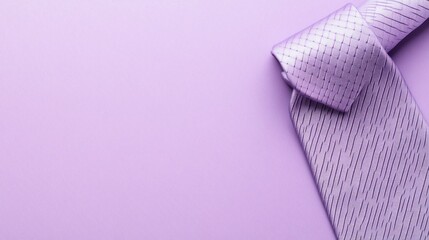 Purple Tie on a Lavender Background