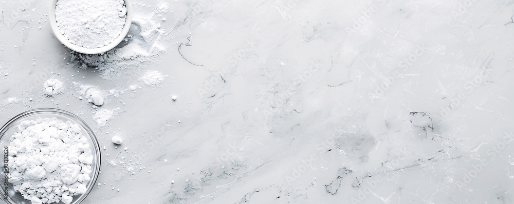 Poster luxurious marble texture in white and light gray, creating a sophisticated backdrop with plenty of c