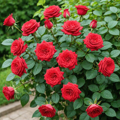 red and yellow roses