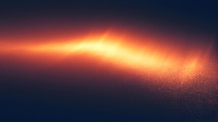 Abstract wave of glowing particles in a dark background.