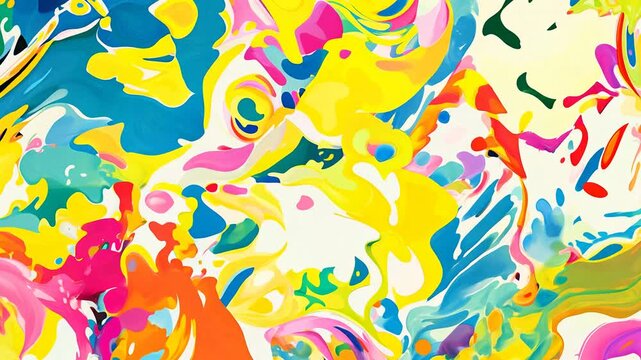 Vintage abstract risograph watercolor colorful flowing shapes, pastel halftone, geometric grain texture
