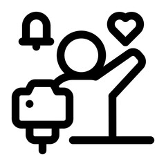 Content Creator Tools Line Icon