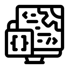 Software Development Line Icon
