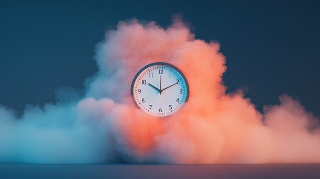 Concept of a time bomb, countdown in a work and deadline.