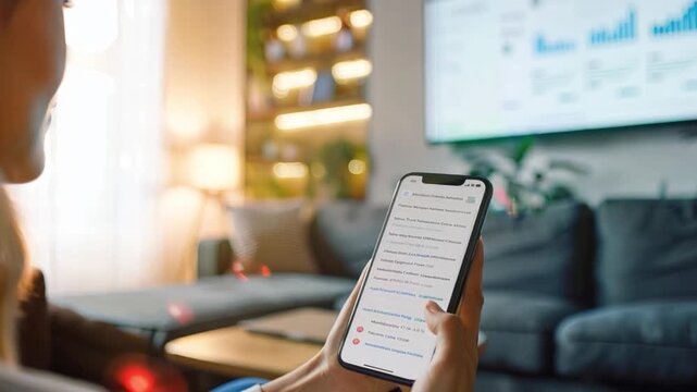A person checking their bank account balance on a mobile app, showcasing the accessibility of online.