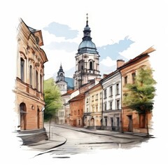 the AI Image Generator, Artwork Boleslawiec, Dolnoslaskie Poland